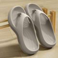 Women's EVA Thick-Heeled Sandals Anti-Slip Odor-Resistant Outdoor Wearable Flip Flops Comfortable Summer Slippers.