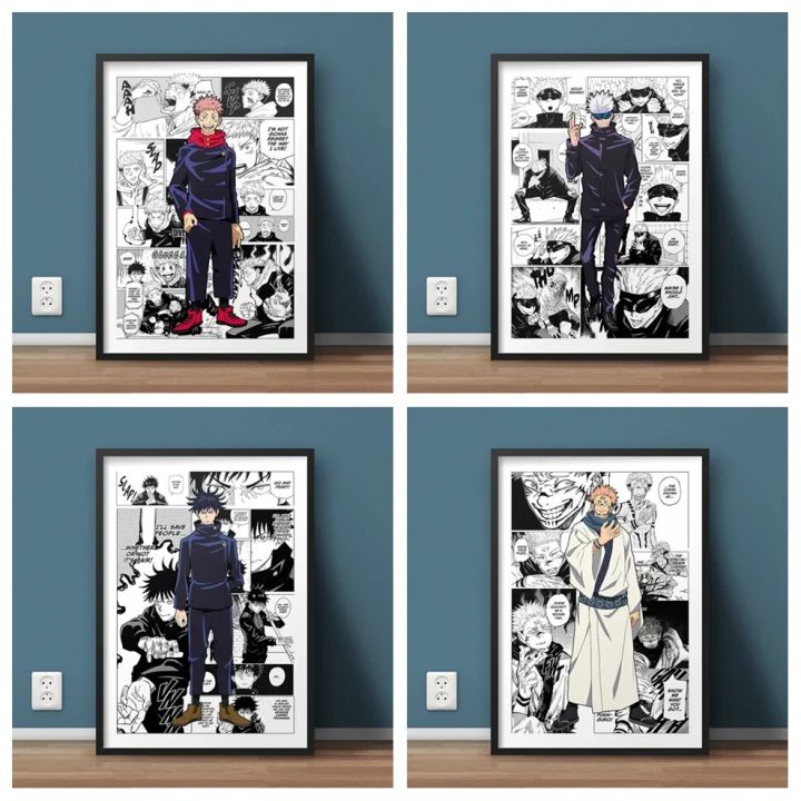 Japan Anime Jujutsu Kaisen Poster Cartoon Posters Manga Canvas Painting ...