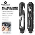 WEST BIKING Bicycle Wrench Set Multifunctional Portable Bicycle Tire Lever Ratchet Wrench Kit Tire Prying Rod Bike Repair Tools. 