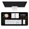 Candlestick Patterns Leather Desk Pad Mouse Protector Non-Slip Large Mouse Pad Home &Office Desk Mat PU Leather Laptop Desk Pad.