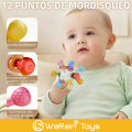 Baby Teeth Gel Manhattan Handheld Ball Toy for Infants And Toddlers Chewing Plush Toy with Soft Silicone Design. 