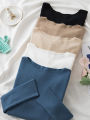 AOSSVIAO2025 Women Sweaters Slim Knitted Pullovers High Quality Autumn Winter Warm Sweater Female O-neck Basic Solid Casual Top. 