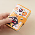 Cartoon coal ball card bag, large capacity, multi-card position, certificate storage, business card card holder. 