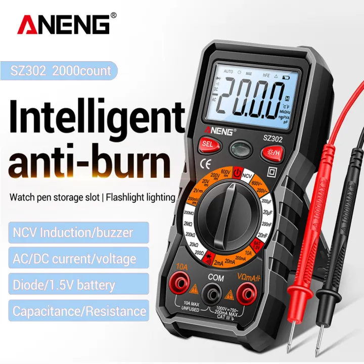 ANENG%20SZ302%20Digital%20Multimeter%20AC/DC%20Votage%20Current%20Automatic%20Tester%20NCV%20Detector%20Resistance%20Ohm%20Ammeter%20Capacitance%20Meter%20-%20Image%206