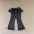 K2735 Korean Style Spring Autumn Girls Long Pants Children Gored Baby Girls Micro Flared Skirt Cute Wood Ear Design. 