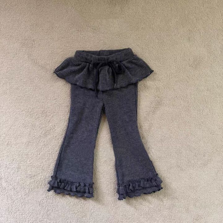 K2735%20Korean%20Style%20Spring%20Autumn%20Girls%20Long%20Pants%20Children%20Gored%20Baby%20Girls%20Micro%20Flared%20Skirt%20Cute%20Wood%20Ear%20Design%20-%20Image%205