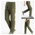 Longe Summer Quick Dry Hiking Pants Men Stretch Waterproof Tactical Pants Zipper Pockets Trousers Lightweight Fishing Pants.