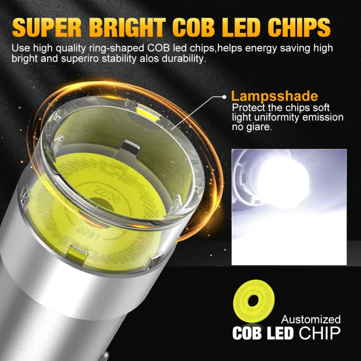 2pcs%20P21W%20LED%201156%20BA15S%20BAU15S%20PY21W%20BAY15D%20LED%20Bulb%201157%20P21/5W%20R5W%20LED%20COB%20Car%20Signal%20Lights%2012V%206000K%20White%20-%20Image%202
