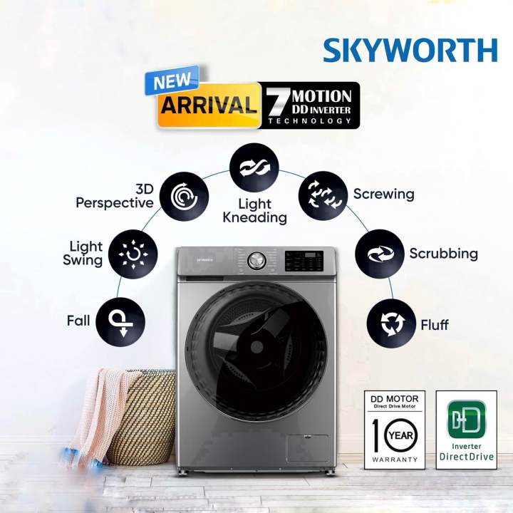 SKYWORTH%208%20Kg%20Direct%20Drive%20Front%20Loading%20Washing%20Machine%20F8014DSDN%20-%20Image%203