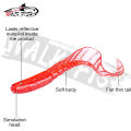 WALK FISH 10Pcs 60MM 80MM Lifelike Fish Lure Spinpoler Bait Worms Artificial Silicone Soft Lure Bass Pike Fish Lure Wobbler.