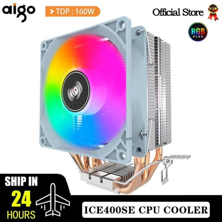 Aigo ICE400SE Air CPU Cooler Cooling Fan Quiet Ventilador 4 Heat Pipes ...