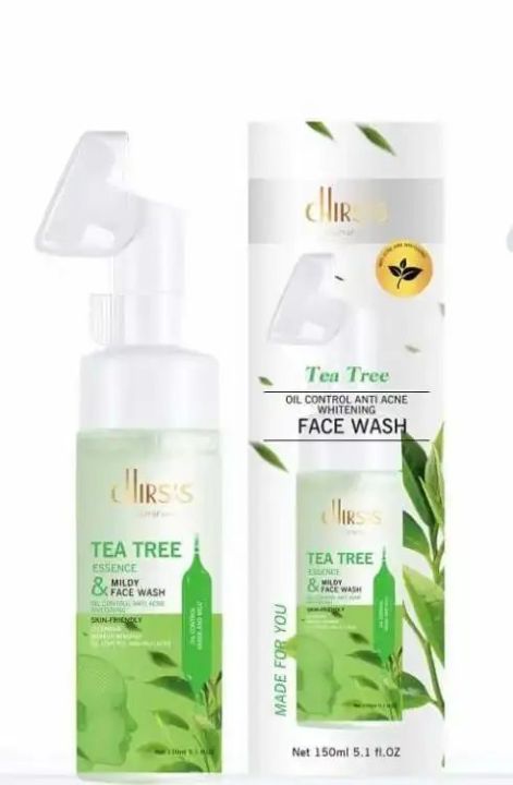 CHIRS'S Tea Tree Face Wash Anti-Acne Oil Control Whitening Face Wash 150ml