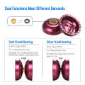 Professional Yo Yo Ball Aluminum Alloy Responsive YoYo with Unresponsive Bearing for Professionals Beginners. 