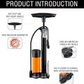 Hand Air Pump With Gauge Standard Size 16",For Cycle,Byke,Car,Toys, Football,Waliboll, Etc. 