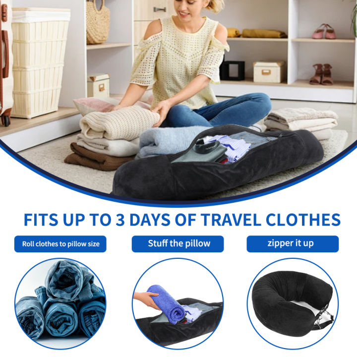 Travel%20Neck%20Pillow%20with%20Fillable%20Clothing%20U-Shaped%20Pillowcase,%20Extra%20Storage%20Bag,%20Velvet%20Neck%20Pillow%20Cover%20for%20Airplane%20Travel%20-%20Image%203