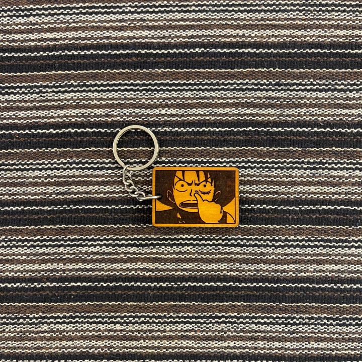 Monkey%20D.%20Luffy%20-%20One%20Piece%20-%20Medium%20Size%20-%20Anime%20/%20Manga%20-%20Wooden%20Keyholder%20/%20Keychain%20/%20Keyring%20-%20Nepal%20/%20Nepali%20/%20Nepalese%20-%20haluka%20-%20Image%205
