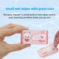 64pcs Disposable Mini Hand Wipes/Portable Travel Size Special Extraction Hand Mouth Cleaning Wipes Fo Home School Supplies. 