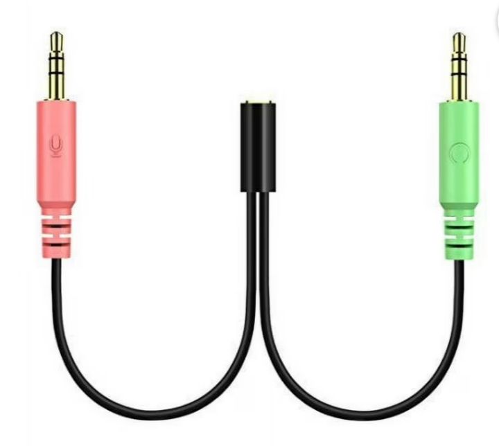 UGREEN 3.5mm Jack Adapter - Y Splitter Audio Cable with Separate Microphone and Headphone Connector for PC, PS4 Gaming Headset for Skype/VOIP - Black