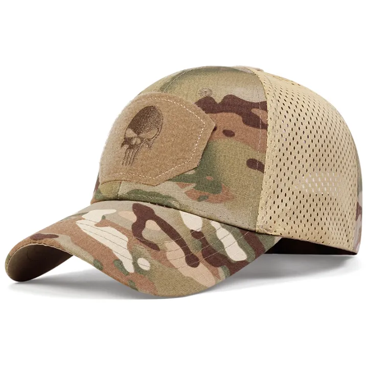 Unisex%20Skull%20Embroidered%20Top%20with%20Patch%20Breathable%20Baseball%20Caps%20Spring%20and%20Autumn%20Outdoor%20Adjustable%20Casual%20Hat%20Sunscreen%20Hat%20-%20Image%204