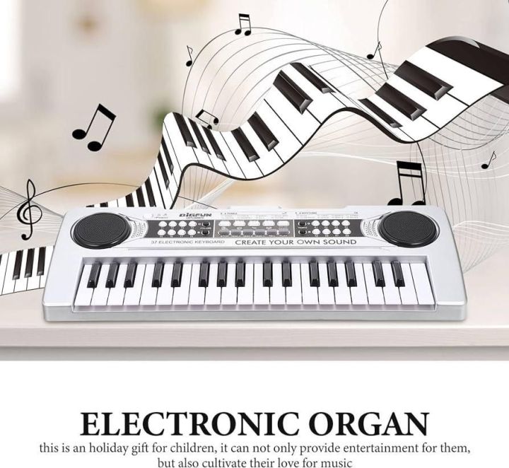 BigFun%2037%20keyborad%20Children's%20Electronic%20Organ%20Electronic%20Keyboard%20Piano%20Children%20Piano%20Multipurpose%20Piano%20Toy%20Kids%20Piano%20Toy%20Piano%20Keyboard%20Pianos%20for%20Kids%20Intelligent%20Toy%20Music%20Microphone%20Plastic%20-%20Image%203