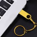 Golden 8GB U Disk USB2.0 Creative Metal USB Flash Drive USB Flash Drive High Speed Disk Mobile Hard Disk. 