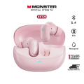 Monster xkt28 Bluetooth wireless headset Bluetooth 5.4 wireless earphone Bluetooth earphone answer call music headphone play game bad dual mode mic. 