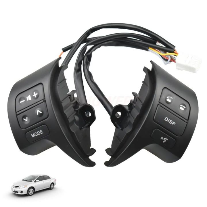 Toyota Corolla Xli,Gli 2008-2014 Multimedia Steering Buttons (Black ...