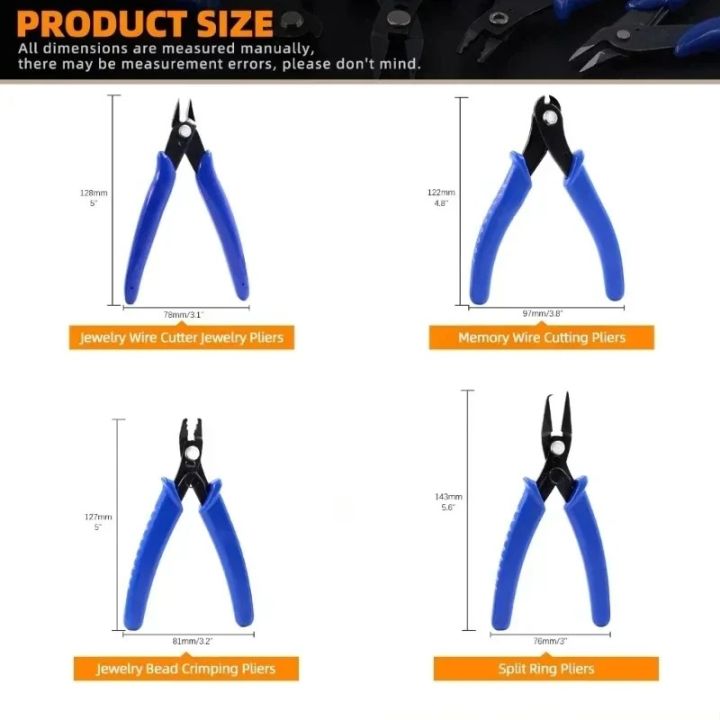 Jewelry%20Pliers%20Set%20with%20Crimping%20and%20Flush%20Cutters%20for%20Wire%20Wrapping%20Beading%20Projects%20DIY%20Craft%20Tool%20Kit%20-%20Image%206