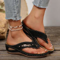 Summer Womens Orthopedic Sandals Orthopedic Flip-Flops with Arch Support Thick Sole Slippers Non-Slip for Daily Wear Beach.