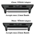 Stainless steel Adapter Connector for Apple Watch Band DIY 44mm 42mm 40mm 38mm 5 4 3 2 Band For iWatch wrist strap Connector. 
