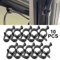 10 Pcs Camping Awning Hooks Clips RV Tent Hangers Light Hanger For Caravan Camper Multi Use RV Traveling Tent Clip Light Hanger. 