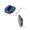 Aluminum Alloy Motorcycle Bike Kickstand Extender Foot Side Stand Extension Foot Pad Support Plate Motorbike Accessories D7YA. 