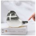 Desktop Stylish Apple Bird Swan Shaped Crystal Weather Forecast Bottle Glass Storms Weather Predictor Monitor Barometer For Home. 