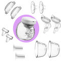 YOUHA Electric Breast Pump Replacement Accessory 2 Pcs Connector Soft Food-Grade Silicone for THE INS Wearable Breast Pump.