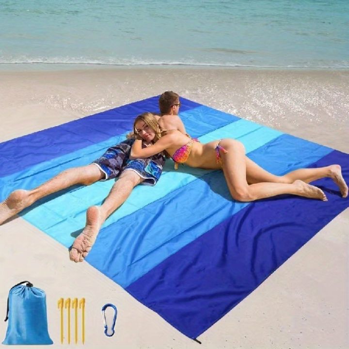 1pc%20Oversized%20Waterproof%20Beach%20Blanket%20for%204-7%20Adults%20-%20Quick%20Drying%20Sandproof%20Picnic%20Mat%20for%20Outdoor%20Travel%20Camping%20Lightweight%20-%20Image%203