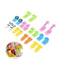 10pcs Animal Fruit Fork Food Grade Plastic Mini Cartoon Kids Cake Fruit Toothpick Bento Lunch Bento Accessories Party Decoration. 