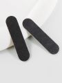 15 to 1000 Pcs Mini Double Sided Black Nail Files Portable Disposable Emery Board Buffers for Nail Art Manicure and Pedicure.