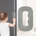 Refrigerator Child Safety Lock Anti-Pinch Hand Cabinet Door Lock Multi-Function Lock Baby Anti-Pinch Drill Free.