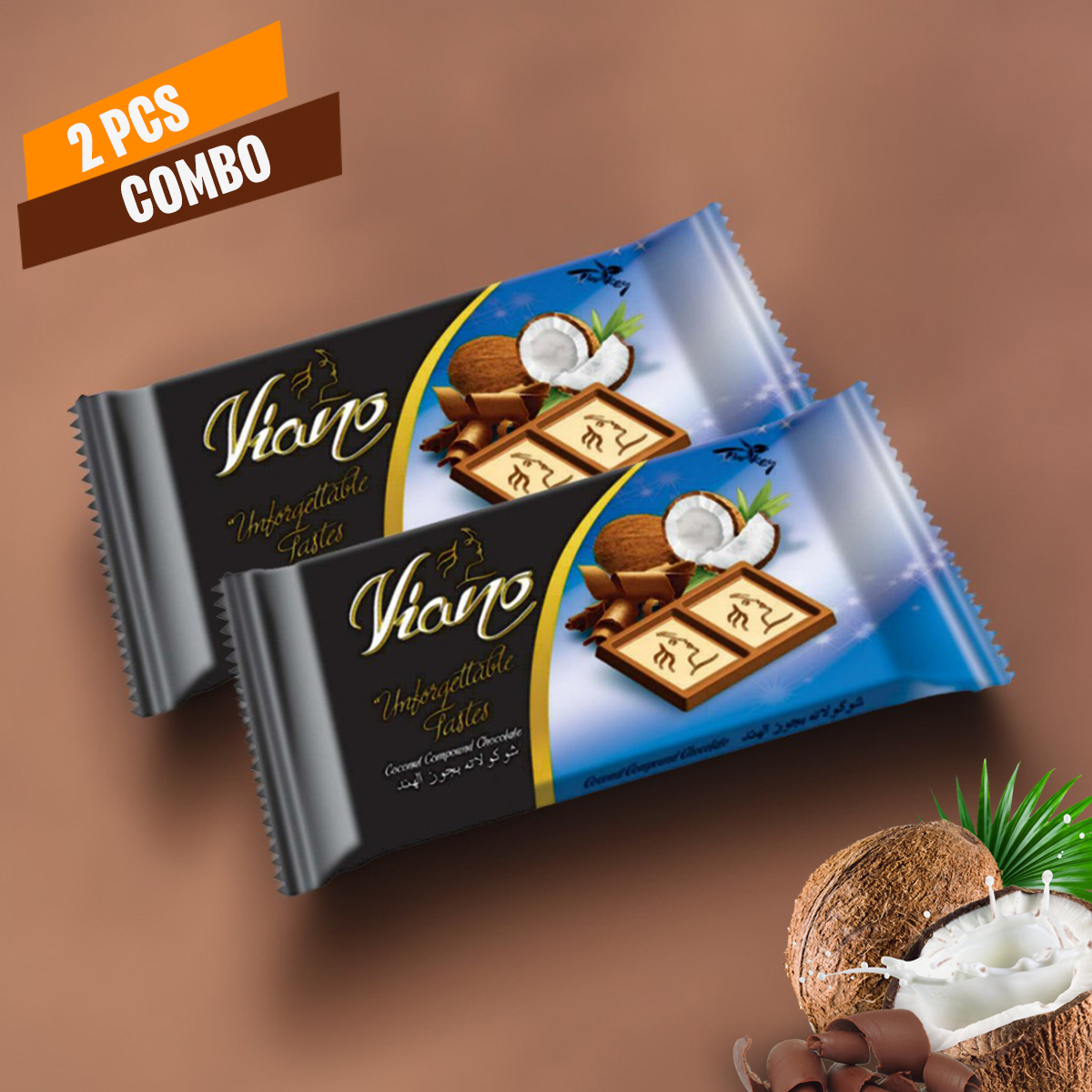 Viano Coconut Compound Chocolate 2 Pcs Combo