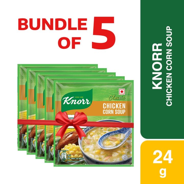 Knorr Soup Chicken Corn Combo Pack of 5-(24g x 5)