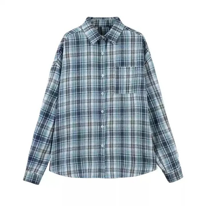 Plaid%20Shirt%20for%20Women%20Button%20Down%20Long%20Sleeve%20Collared%20Check%20Shirt%20Jacket%20Schoolgirl%20Casual%20Weekend%20Outfit%20Spring%20Summer%202026%20-%20Image%206