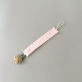 Pacifier Clip for Babies, Waffle Pattern Dropper-Proof Pacifier Leash, Safety Soother Clip Holder with Waffle Weave Fabric. 