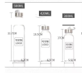 Glass Water Bottles With Fabric Covers 500ml-Multicolour.