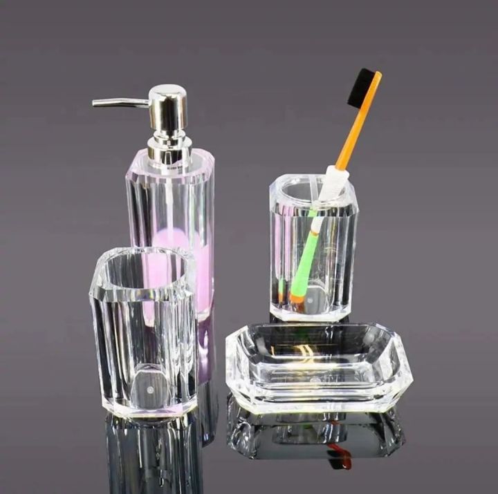 bathroom set 4pc | unbreakable acrylic