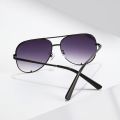 European And American Retro Style Double Beam Toad Mirror Men and Women Metal Sunglasses. 