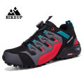 HIKEUP Men's Hiking Shoes Suede Leather Outdoor Shoes Wear-resistant Men Trekking Walking Hunting  Sneakers. 