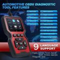V519 Professional Obd2 Scanner - Usb-Powered Automotive Diagnostic Tool with Real-Time Data Stream, Full-Featured Obd Ii Testing (I/M Ready, Bod2/Eobd), Clears Engine Fault Lights, Reads/Erases Codes for Most Vehicles, Automotive Maintenance, Ergonomic....