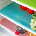 4PCS Refrigerator Pad Antibacterial Antifouling Mildew Moisture Absorption Pad Refrigerator Mat Pad.