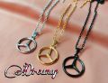 Stainless Steel Trendy Design Mercedes Pendant with Chain for Men's Fashion Jewellery. 