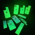 Glow in Dark UV Film Screen Protector For Apple iPhone 16 Pro Max 15 Plus 12 13 14 Back Cover Border Luminous Protective Sticker. 